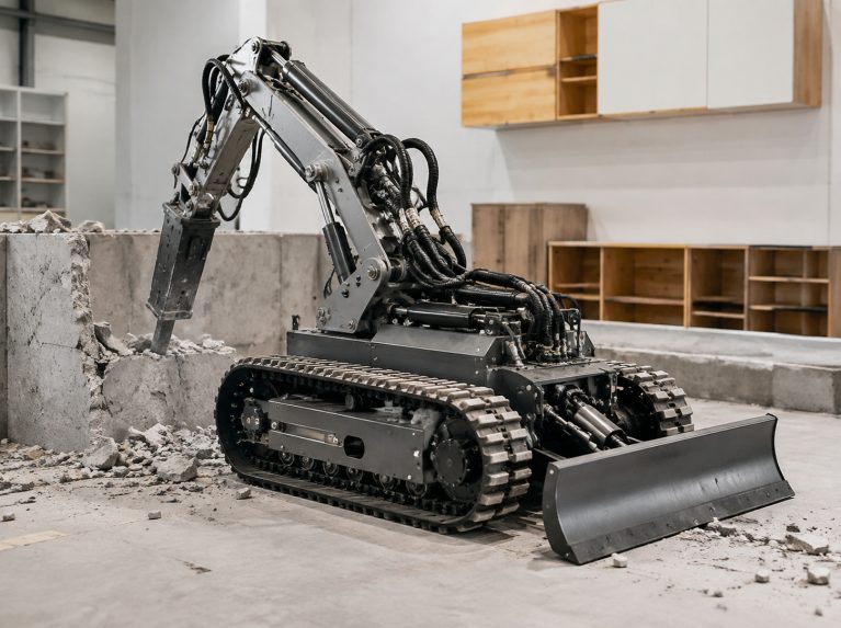 茶山镇破拆机器人专用履带底盘
